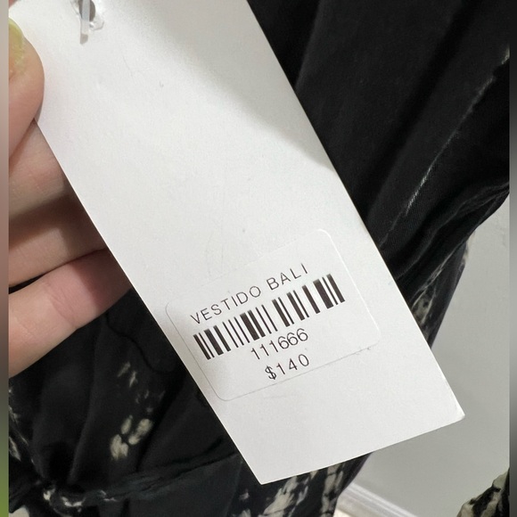 Alma Euroasia Wrap Tie Die Dress with Ruffle High Low skirt NWT One size - Picture 10 of 11